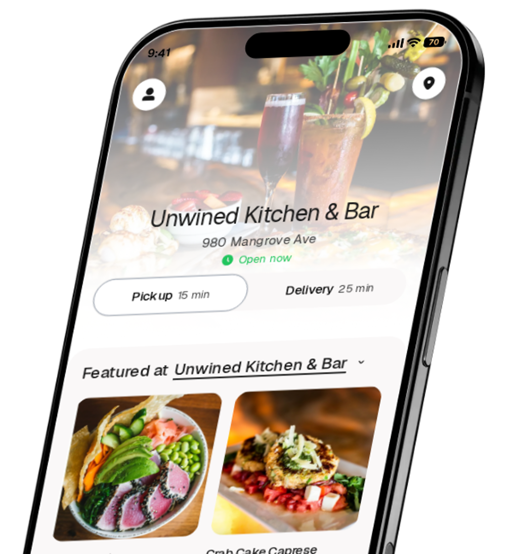 Unwined Kitchen & Bar app preview