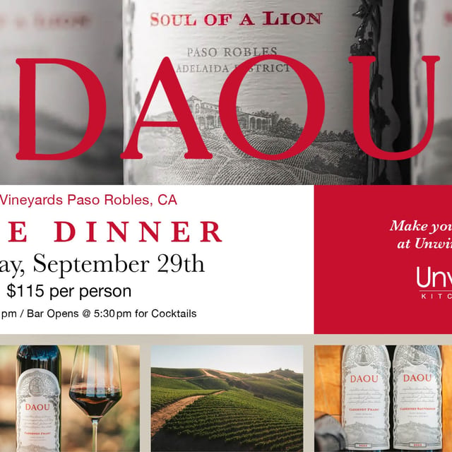 Daou Vineyards Pairing Dinner