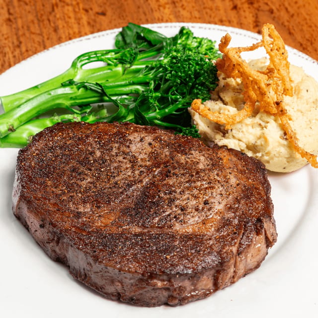 Double-Aged Iron Skillet Ribeye.